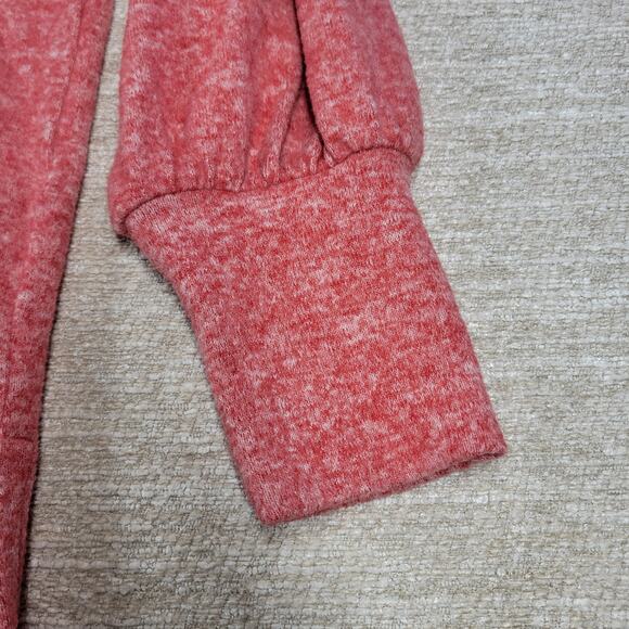 Maeve by Anthropologie Oversized Turtleneck Sweater Red Heathered Knit Large - Picture 7 of 14